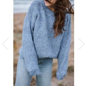 Light Blue / Blue Knit Sweater